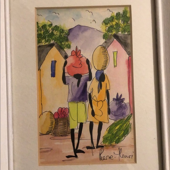 4 JAMAICA ART PAINTINGS BY PIERIE HENRI - Picture 5 of 6